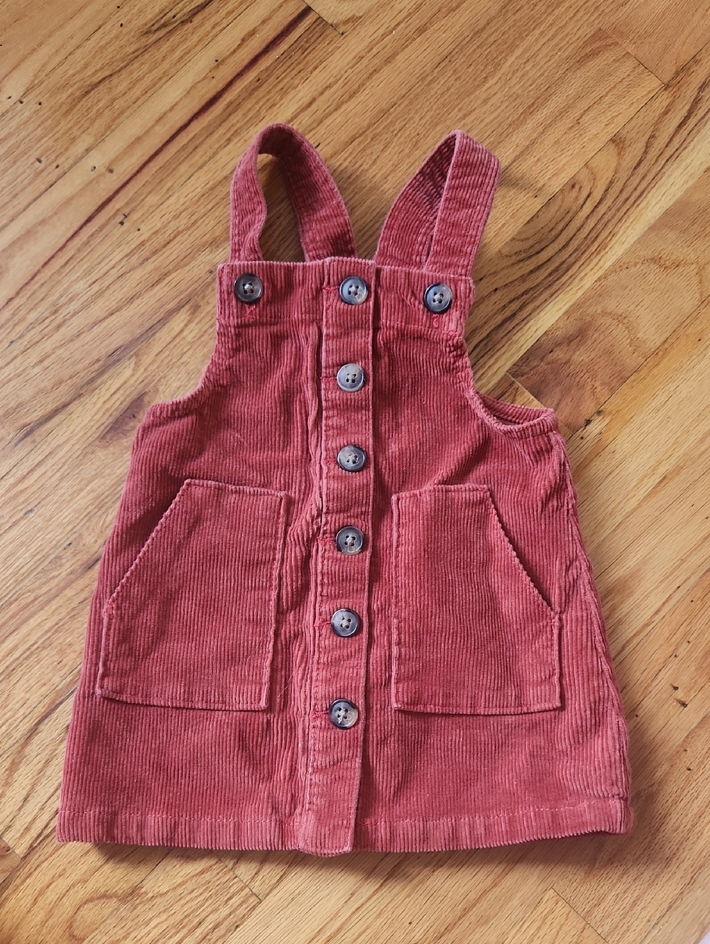Wonder Nation Corduroy Burnt Orange Dress- 18M